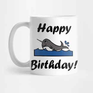 Birthday Narwhal Mug